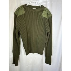 DSCP Valor Collection Army Green Military Warm Sweater Size 44 100% Wool